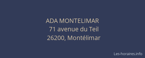ADA MONTELIMAR