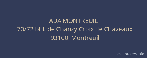 ADA MONTREUIL