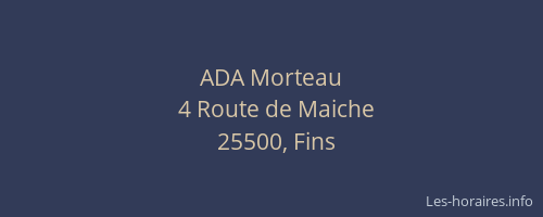 ADA Morteau