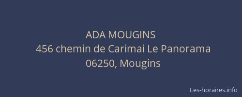 ADA MOUGINS