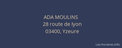 ADA MOULINS