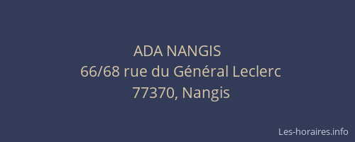 ADA NANGIS
