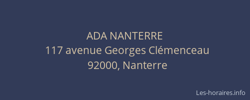 ADA NANTERRE