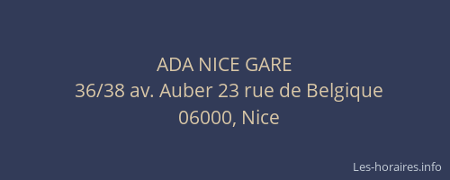 ADA NICE GARE