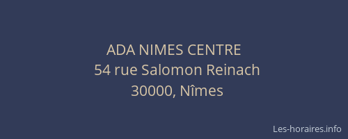 ADA NIMES CENTRE