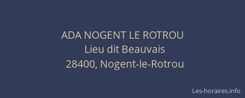 ADA NOGENT LE ROTROU