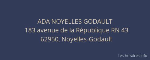 ADA NOYELLES GODAULT