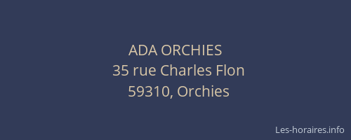 ADA ORCHIES
