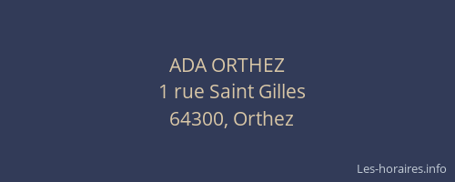 ADA ORTHEZ
