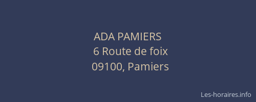 ADA PAMIERS