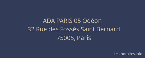 ADA PARIS 05 Odéon