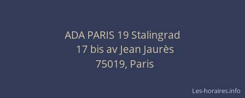 ADA PARIS 19 Stalingrad