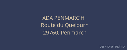ADA PENMARC'H