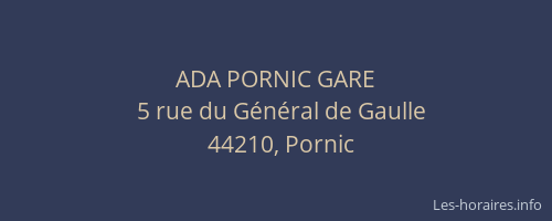 ADA PORNIC GARE