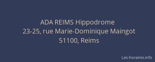 ADA REIMS Hippodrome