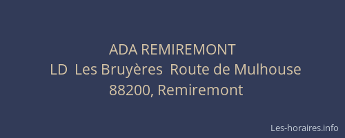 ADA REMIREMONT