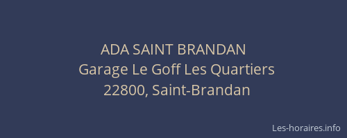 ADA SAINT BRANDAN