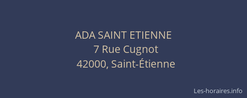 ADA SAINT ETIENNE