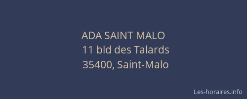 ADA SAINT MALO