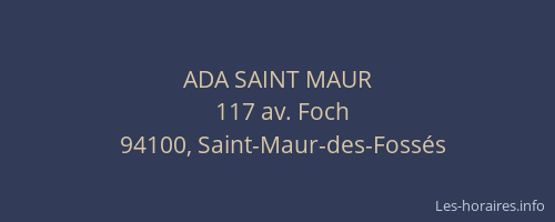 ADA SAINT MAUR