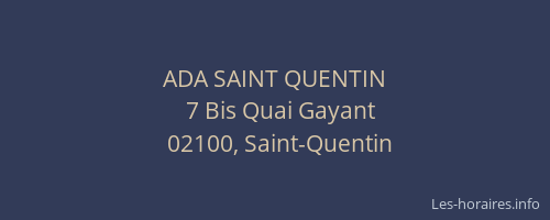 ADA SAINT QUENTIN