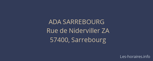 ADA SARREBOURG