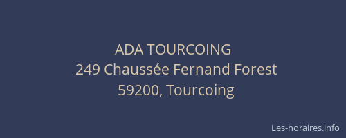 ADA TOURCOING