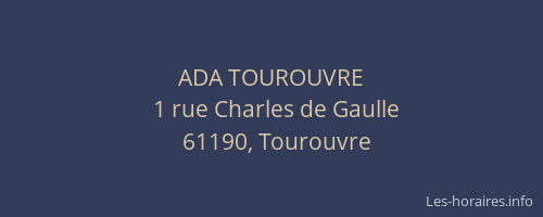 ADA TOUROUVRE
