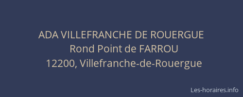 ADA VILLEFRANCHE DE ROUERGUE