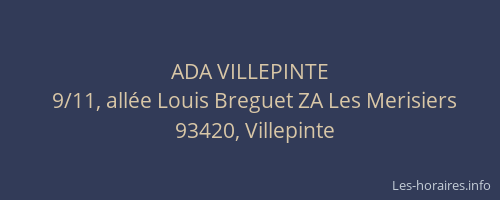 ADA VILLEPINTE