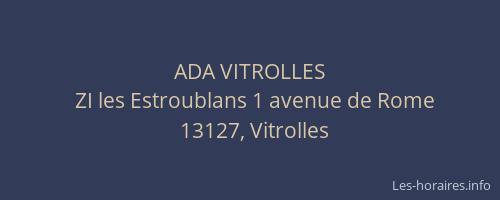 ADA VITROLLES