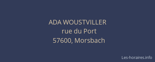 ADA WOUSTVILLER