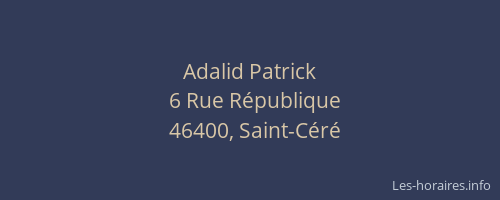 Adalid Patrick