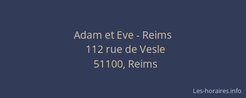 Adam et Eve - Reims