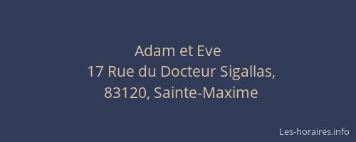 Adam et Eve