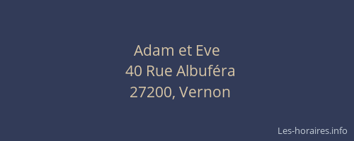 Adam et Eve