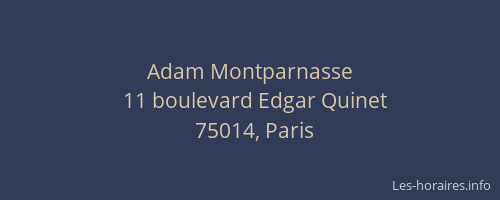 Adam Montparnasse