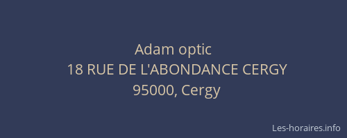 Adam optic
