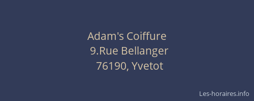Adam's Coiffure