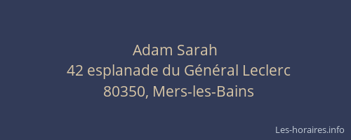 Adam Sarah