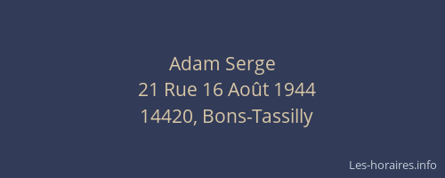 Adam Serge