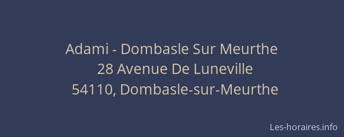 Adami - Dombasle Sur Meurthe