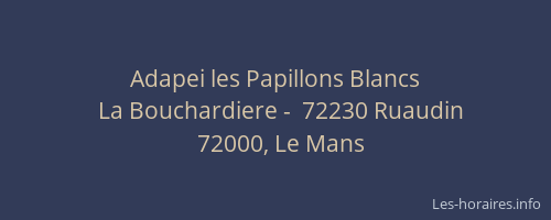 Adapei les Papillons Blancs