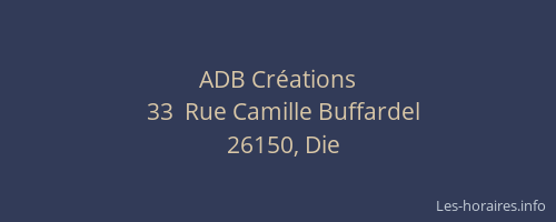 ADB Cr&eacute;ations