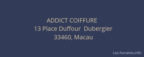 ADDICT COIFFURE