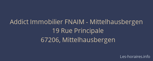 Addict Immobilier FNAIM - Mittelhausbergen