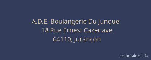 A.D.E. Boulangerie Du Junque