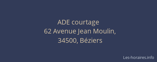 ADE courtage
