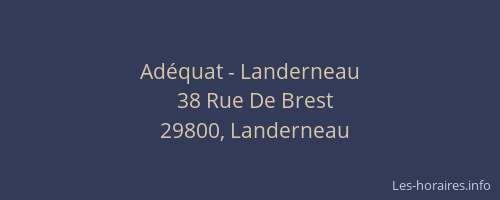 Adéquat - Landerneau