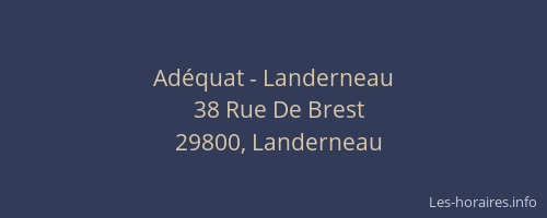 Ad&eacute;quat - Landerneau